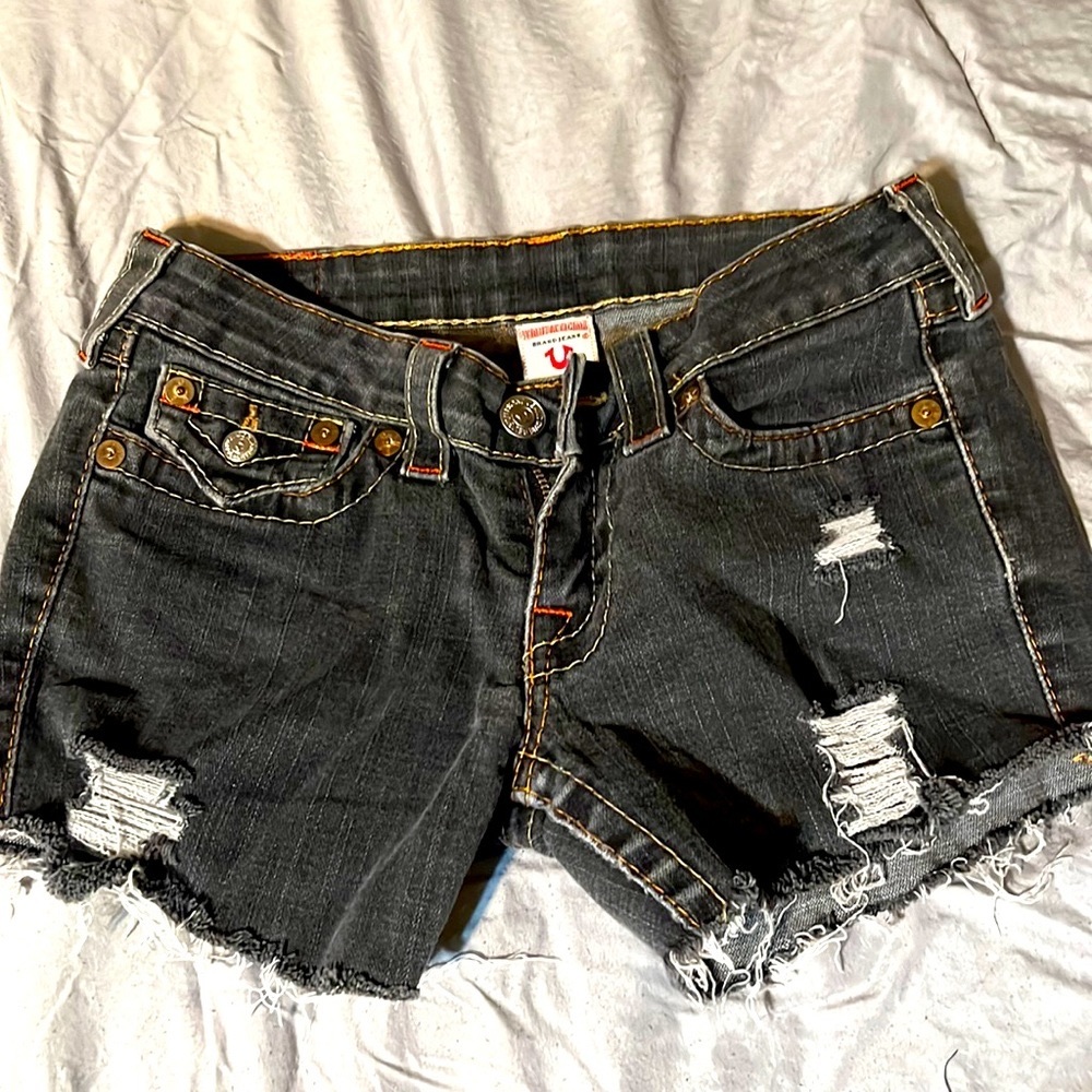 True Religion jean shorts